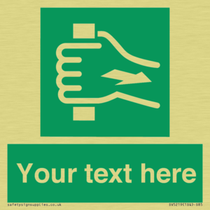 Custom Pull Bar Sign